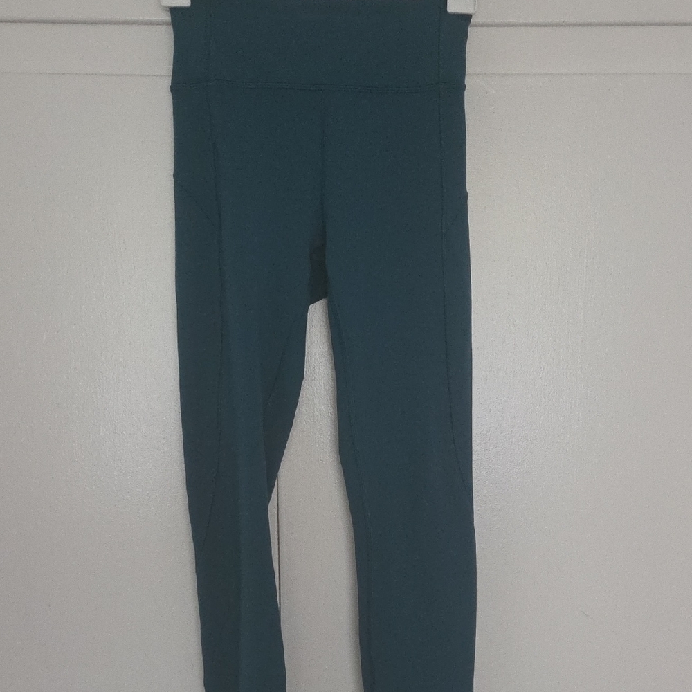 Dark Green High-Waisted Lululemon Leggings